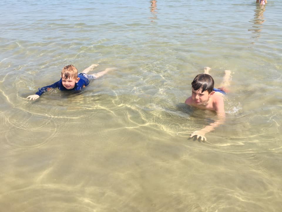 Binnen een half uur in de Adriatische Zee