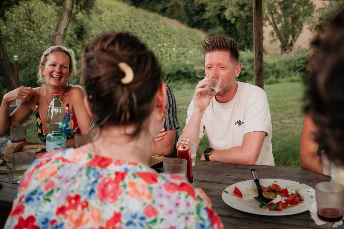 camping suasa gezinnen samen
