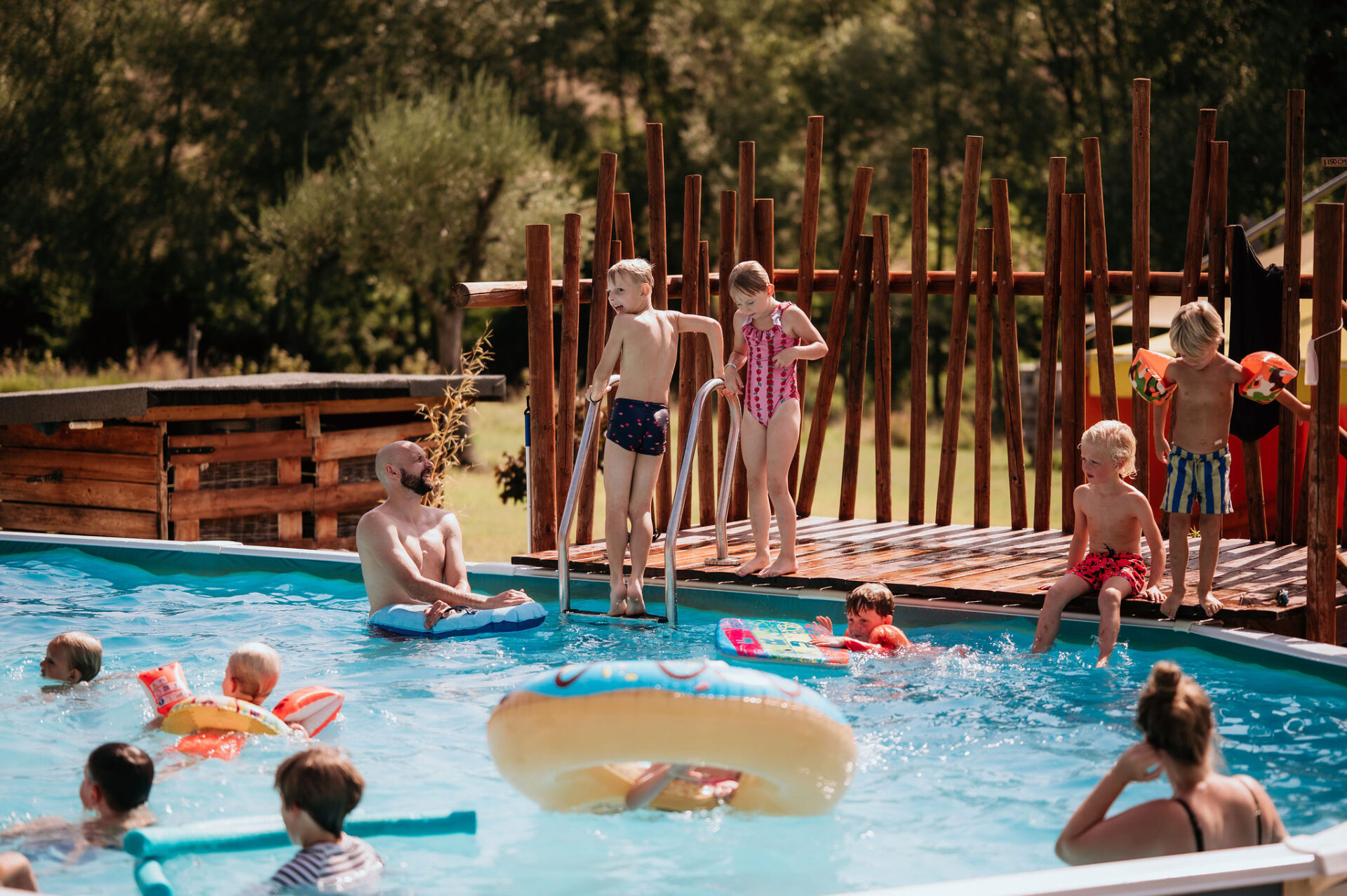camping suasa zwembad kinderen